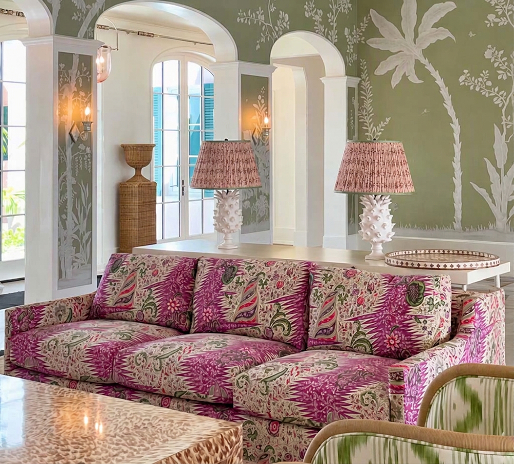 Quadrille Les Indiennes Multicolor Les Indiennes sofa McCann Design Group